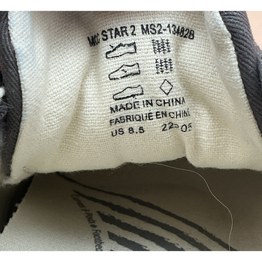 NWT Taos Moc Star 2 Graphite Distressed Canvas Lace-Up Sneakers Women's 8.5 - Picture 7 of 11